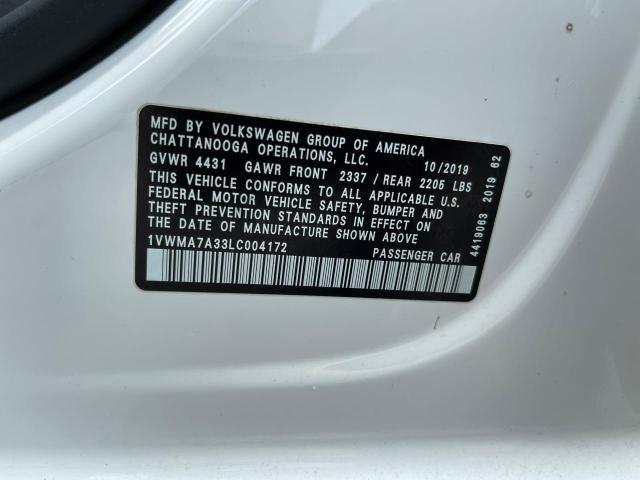 2020 VOLKSWAGEN PASSAT R-LINE  