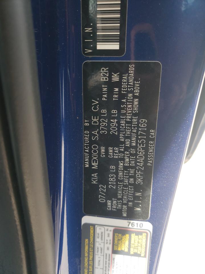 3kpf24ad6pe517169 3KPF24AD6PE517169 2023 Kia Forte Lx