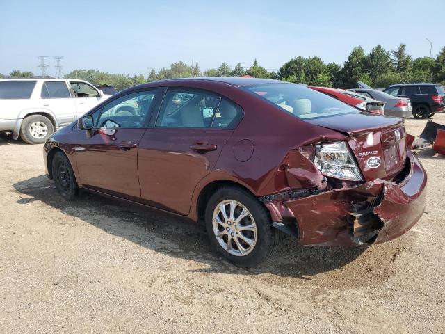  HONDA CIVIC 2012 Czerwony