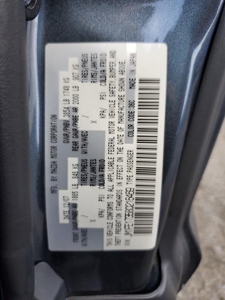 2008 Mazda Rx8 VIN: JM1FE173580216469 Lot: 62931385