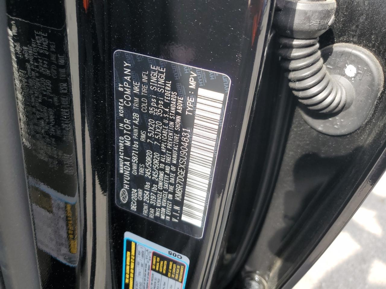 2025 Hyundai Palisade Calligraphy VIN: KM8R7DGEXSU904831 Lot: 62771175