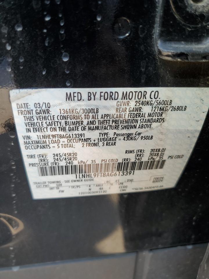 1LNHL9FT8AG613391 2010 Lincoln Mks