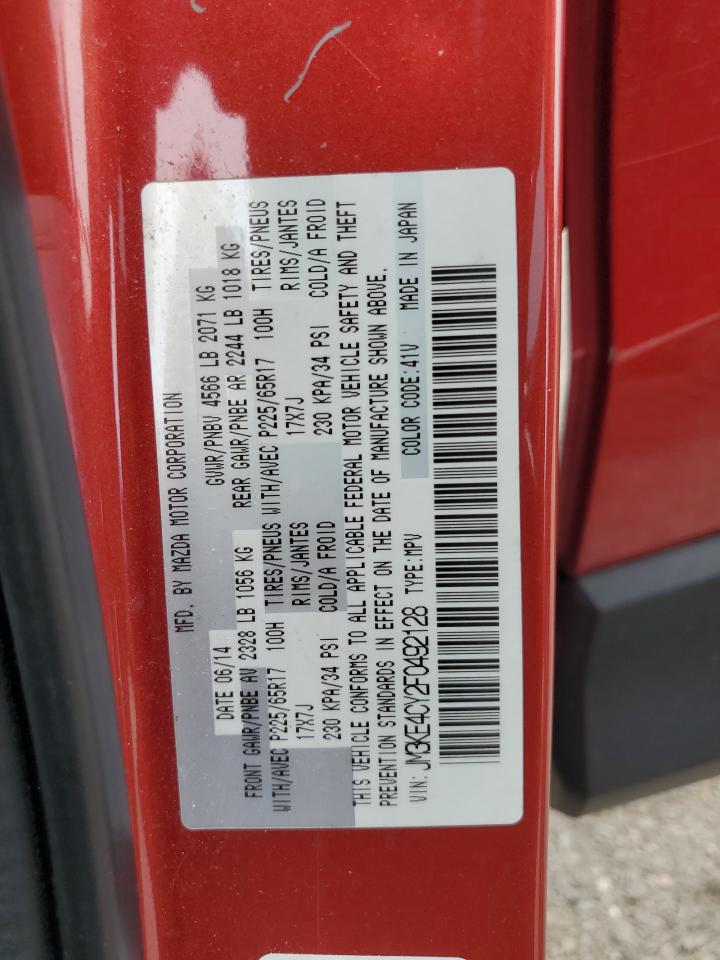 2015 Mazda Cx-5 Touring VIN: JM3KE4CY2F0492128 Lot: 64167455
