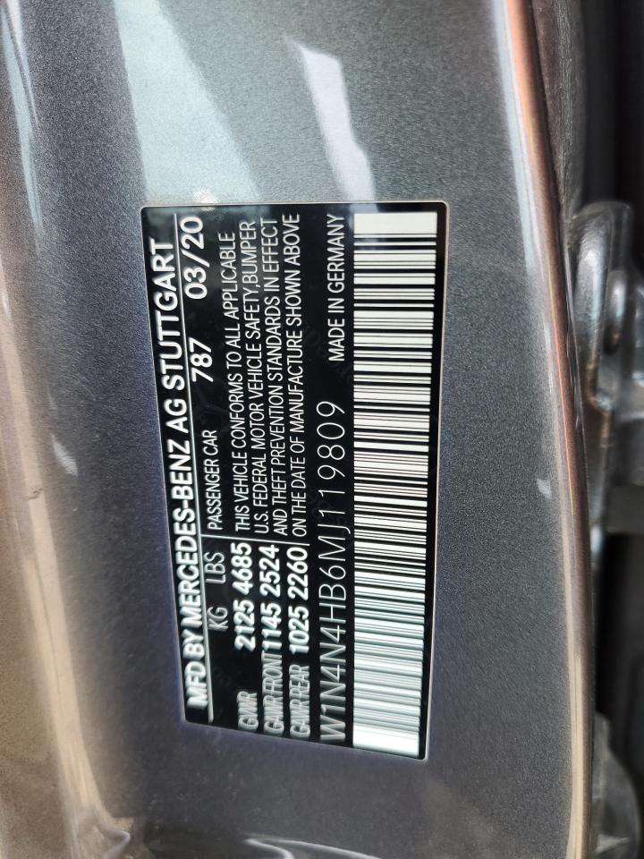 2021 Mercedes-Benz Gla 250 4Matic VIN: W1N4N4HB6MJ119809 Lot: 63991995