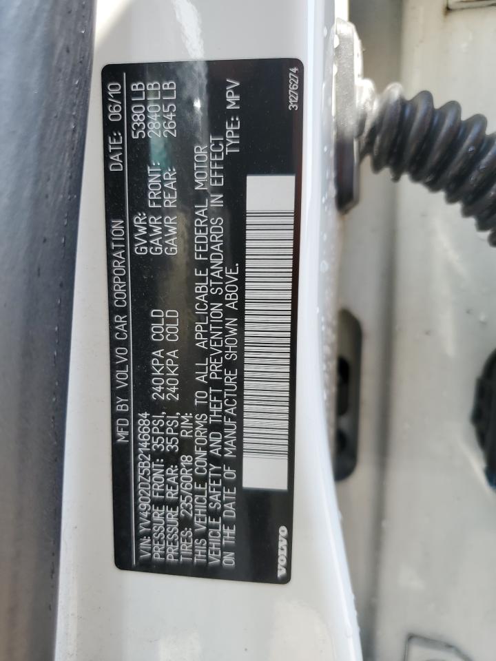 2011 Volvo Xc60 T6 VIN: YV4902DZ5B2146684 Lot: 65444885