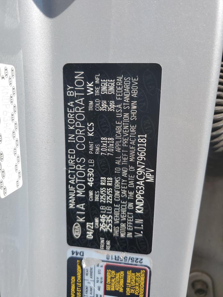 kndp63ac9n7960181 KNDP63AC9N7960181 2022 Kia Sportage S