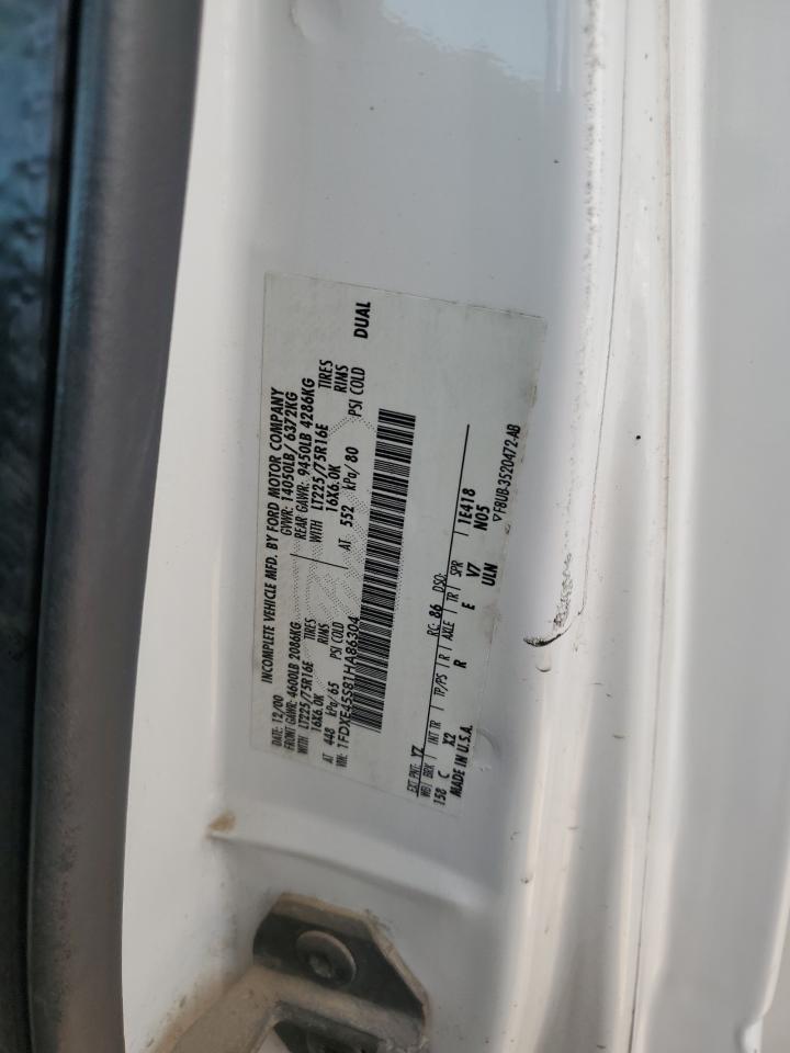 2001 Ford Econoline E450 Super Duty Cutaway Van VIN: 1FDXE45S81HA86304 Lot: 63423725