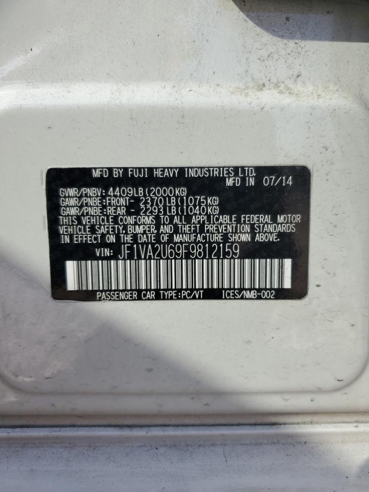 2015 Subaru Wrx Sti Limited VIN: JF1VA2U69F9812159 Lot: 66452925