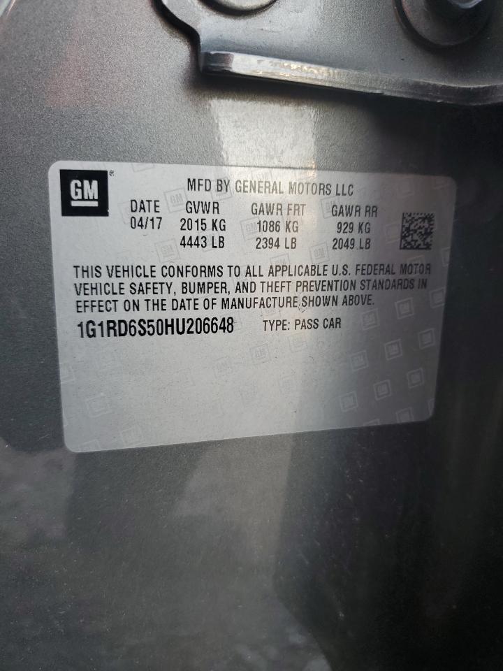 1g1rd6s50hu206648 1G1RD6S50HU206648 2017 Chevrolet Volt Premier
