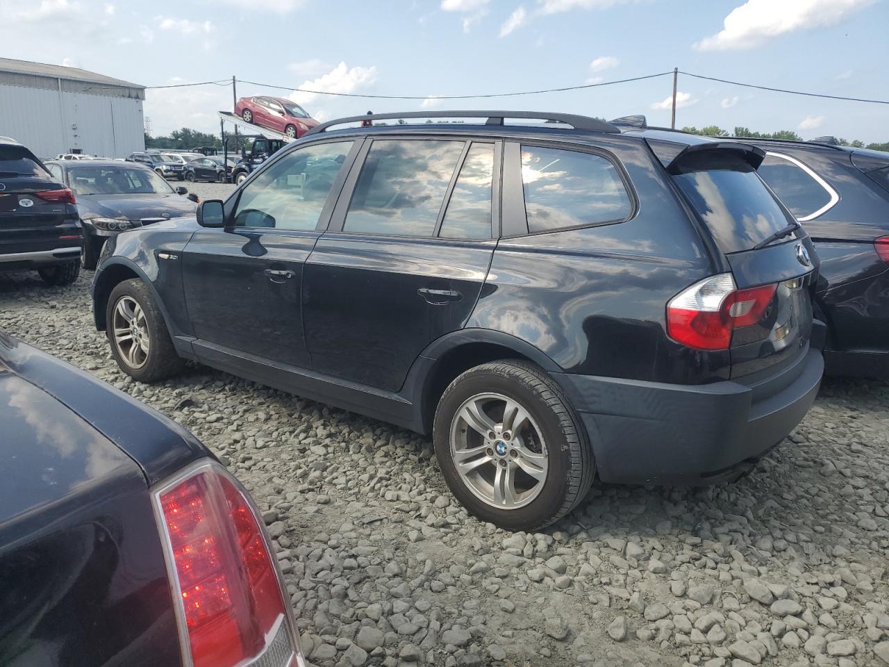 2005 BMW X3 3.0I black suv gas WBXPA93405WD11615 photo #3
