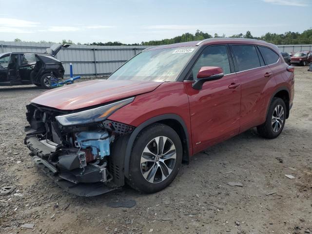  TOYOTA HIGHLANDER 2022 Czerwony