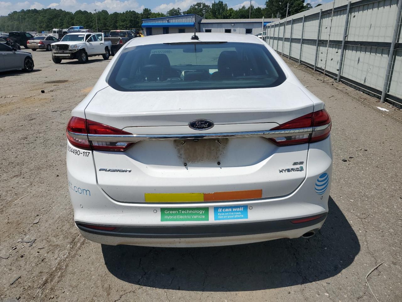2017 Ford Fusion Se Hybrid VIN: 3FA6P0LUXHR409421 Lot: 66077275