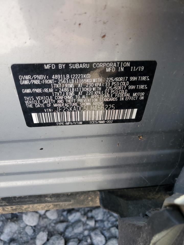 2020 Subaru Forester VIN: JF2SKADC5LH456225 Lot: 63793685