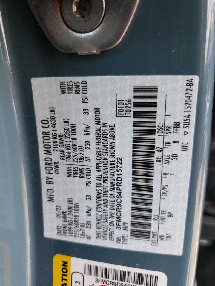 2023 Ford Bronco Sport Outer Banks VIN: 3FMCR9C64PRD15722 Lot: 63294805