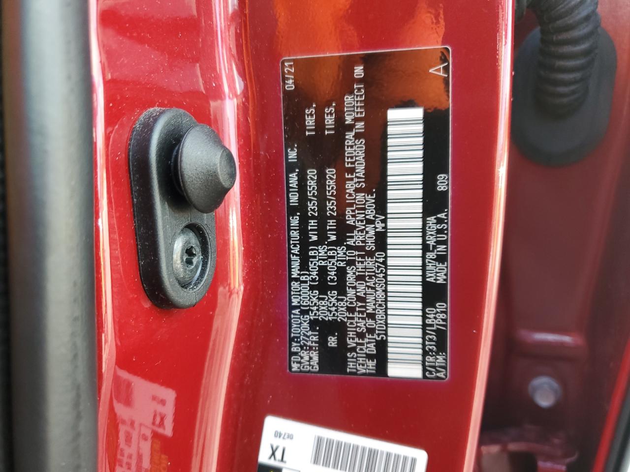 2021 Toyota Highlander Hybrid Limited VIN: 5TDXBRCH8MS045740 Lot: 65394475