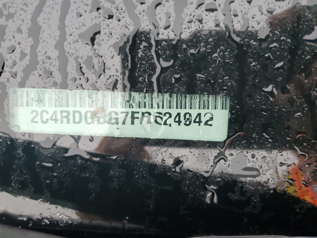 2015 Dodge Grand Caravan Se VIN: 2C4RDGBG7FR624942 Lot: 64080725