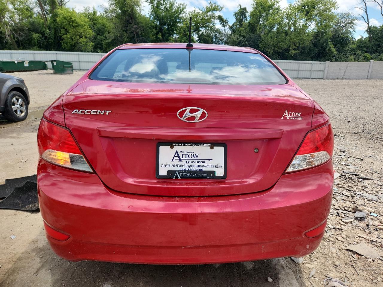 2014 Hyundai Accent Gls VIN: KMHCU4AE8EU753371 Lot: 65713775