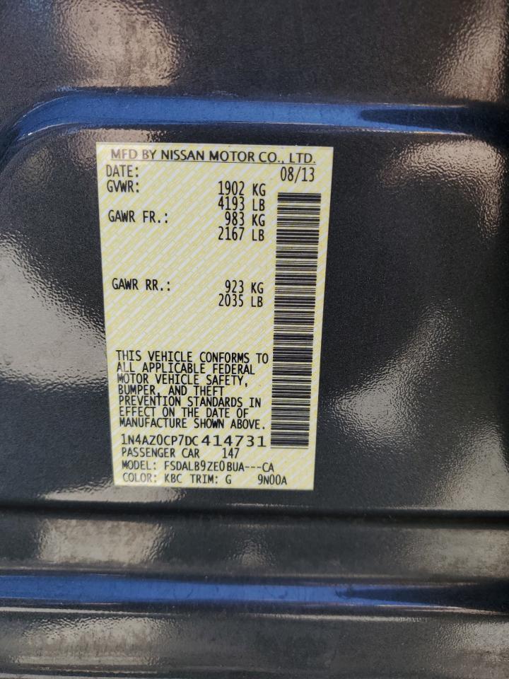 2013 Nissan Leaf S VIN: 1N4AZ0CP7DC414731 Lot: 65247475