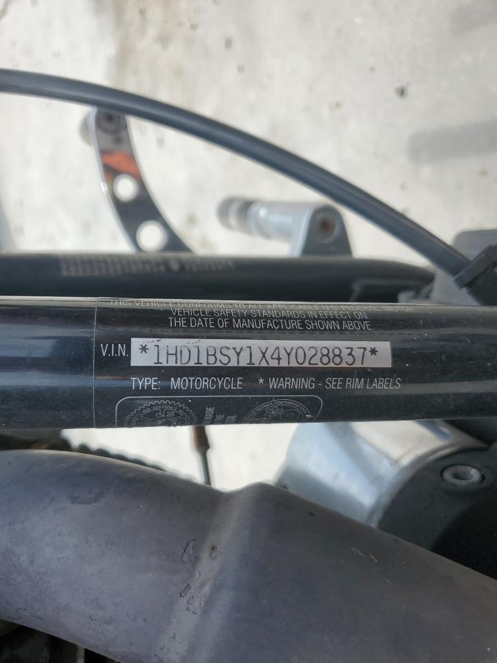 2004 Harley-Davidson Fxstd VIN: 1HD1BSY1X4Y028837 Lot: 65154785