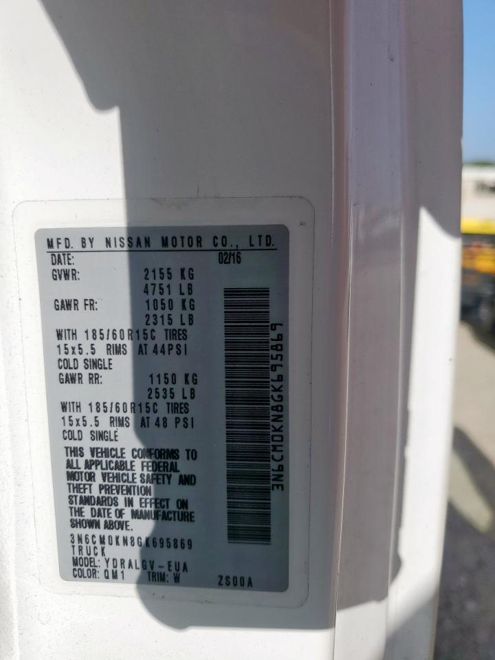 2016 Nissan Nv200 2.5S VIN: 3N6CM0KN8GK695869 Lot: 63208565