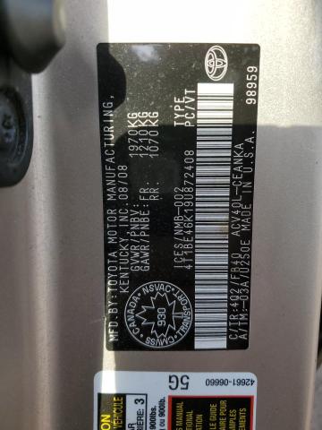 2009 TOYOTA CAMRY BASE  
