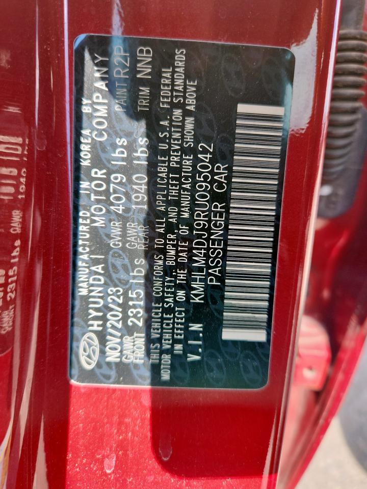 2024 Hyundai Elantra Blue VIN: KMHLM4DJ9RU095042 Lot: 63208345