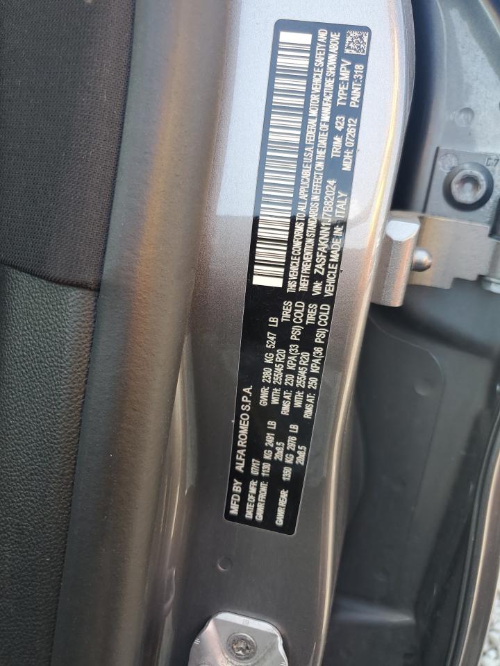 2018 Alfa Romeo Stelvio Ti Sport VIN: ZASFAKNN1J7B82024 Lot: 61452415