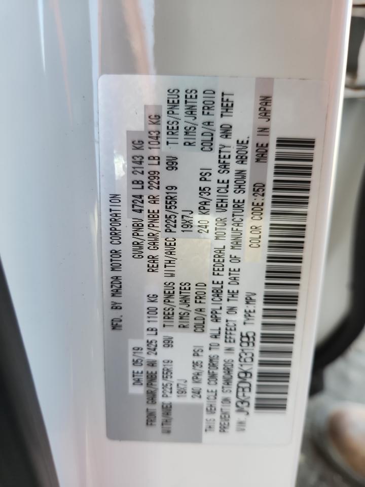 2019 Mazda Cx-5 Grand Touring VIN: JM3KFBDM9K1631995 Lot: 63099125