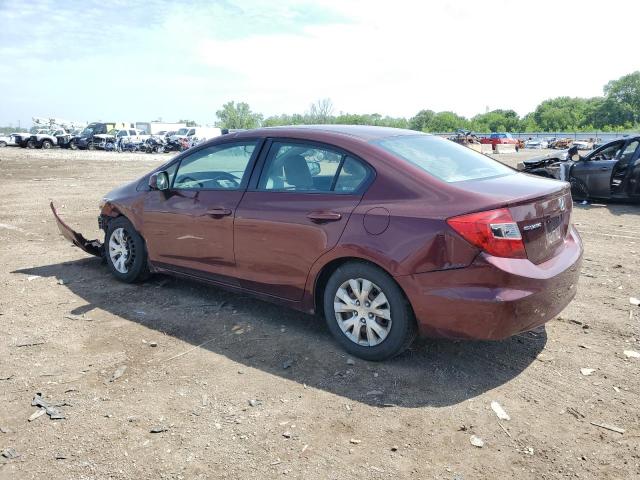  HONDA CIVIC 2012 Czerwony