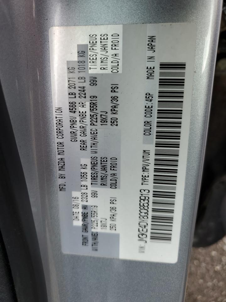 2016 Mazda Cx-5 Gt VIN: JM3KE4DY8G0853913 Lot: 64387985