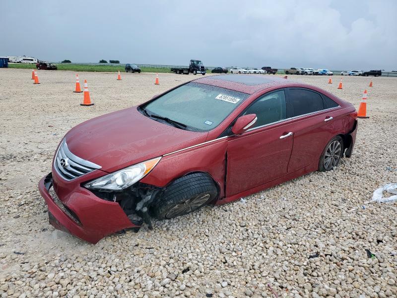  HYUNDAI SONATA 2014 Czerwony
