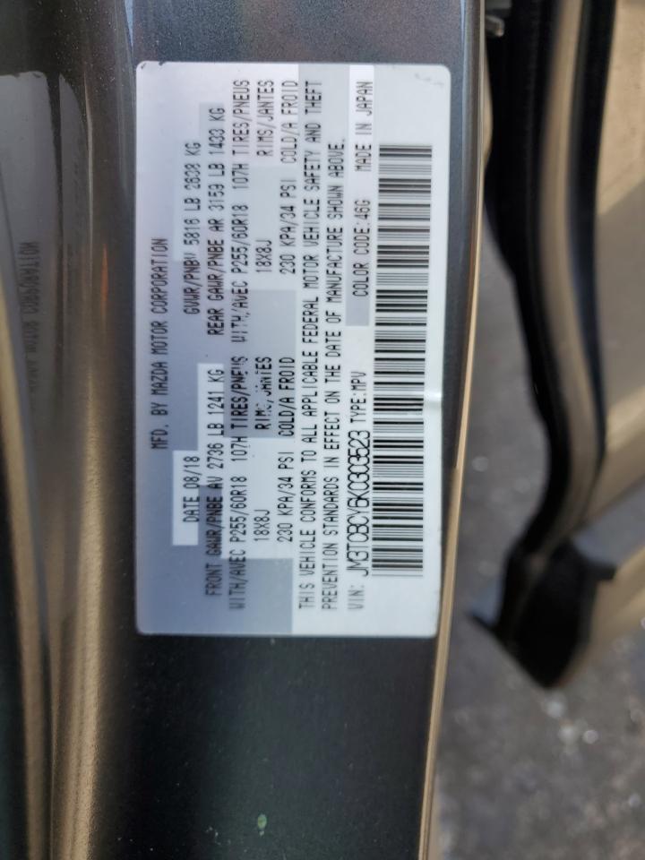 2019 Mazda Cx-9 Touring VIN: JM3TCBCY6K0303523 Lot: 65777065