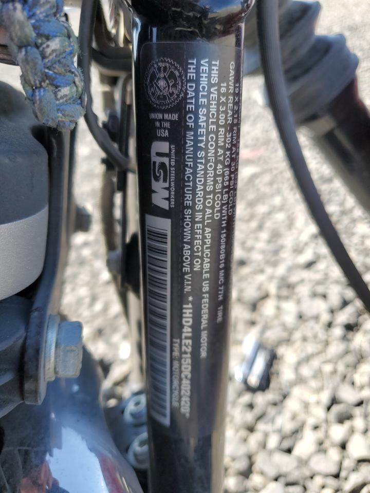 2013 Harley-Davidson Xl883 Iron 883 VIN: 1HD4LE215DC402420 Lot: 65439875