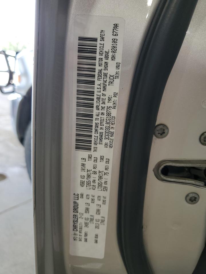 2012 Dodge Ram 3500 St VIN: 3C63D3GL8CG188776 Lot: 63604415