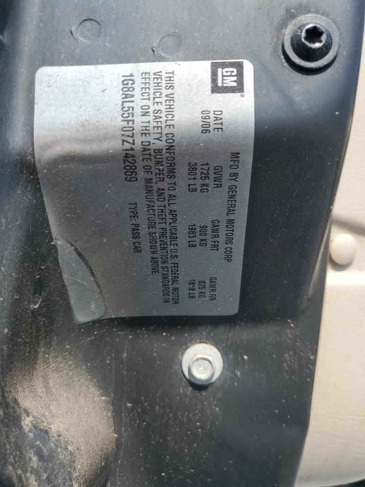 2007 Saturn Ion Level 3 VIN: 1G8AL55F07Z142869 Lot: 64108485