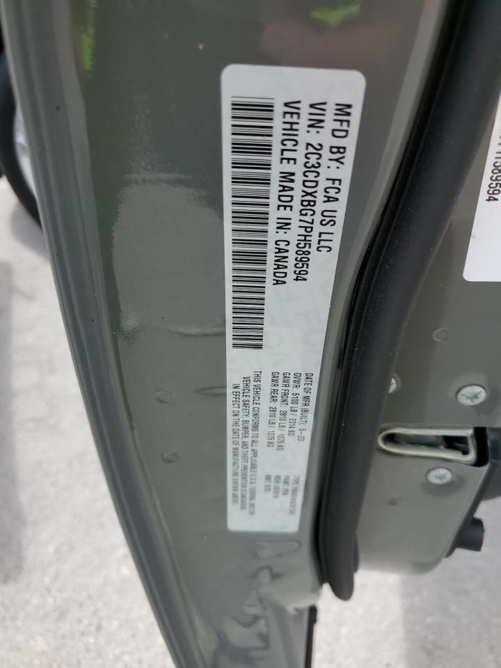 2023 Dodge Charger Sxt VIN: 2C3CDXBG7PH589594 Lot: 65578175