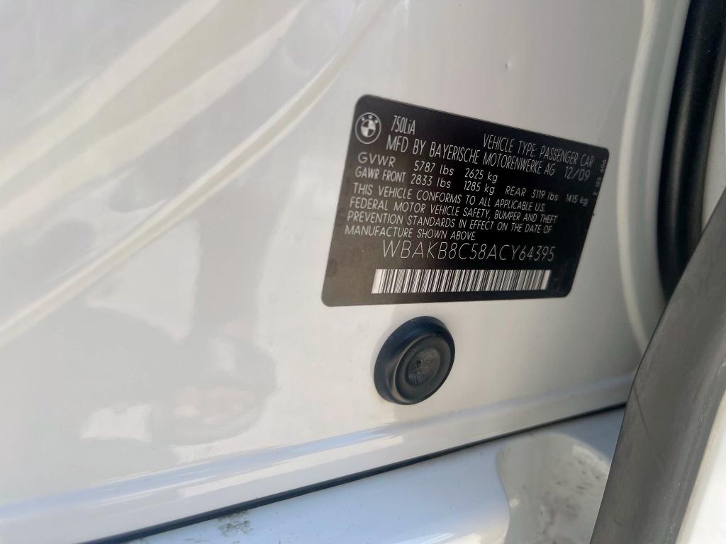 2010 BMW 750 LI  