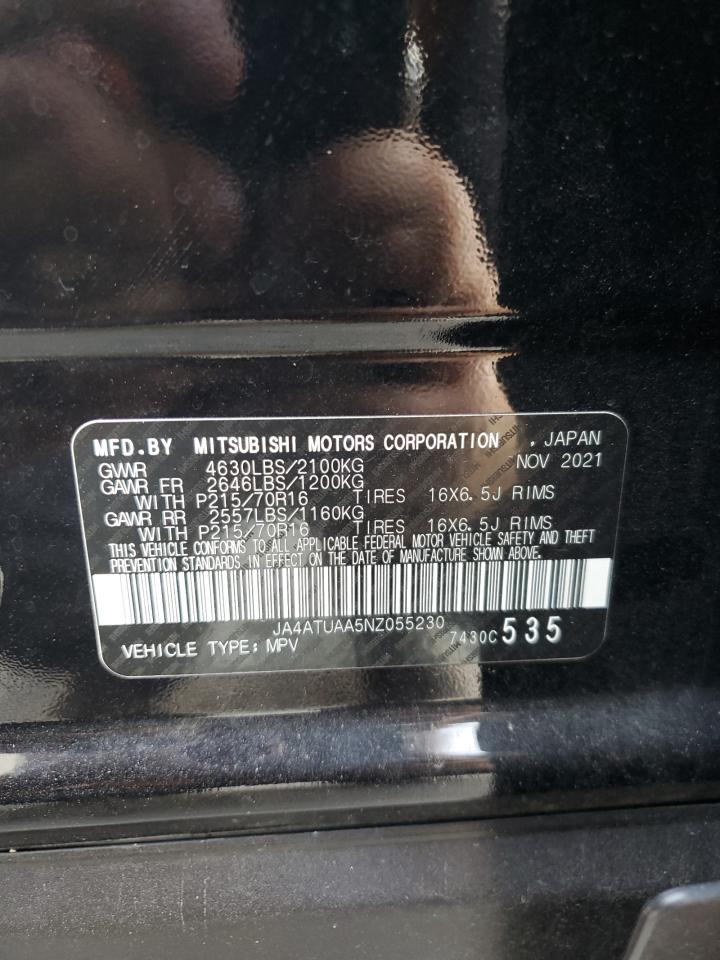 2022 Mitsubishi Eclipse Cross Es VIN: JA4ATUAA5NZ055230 Lot: 66509855