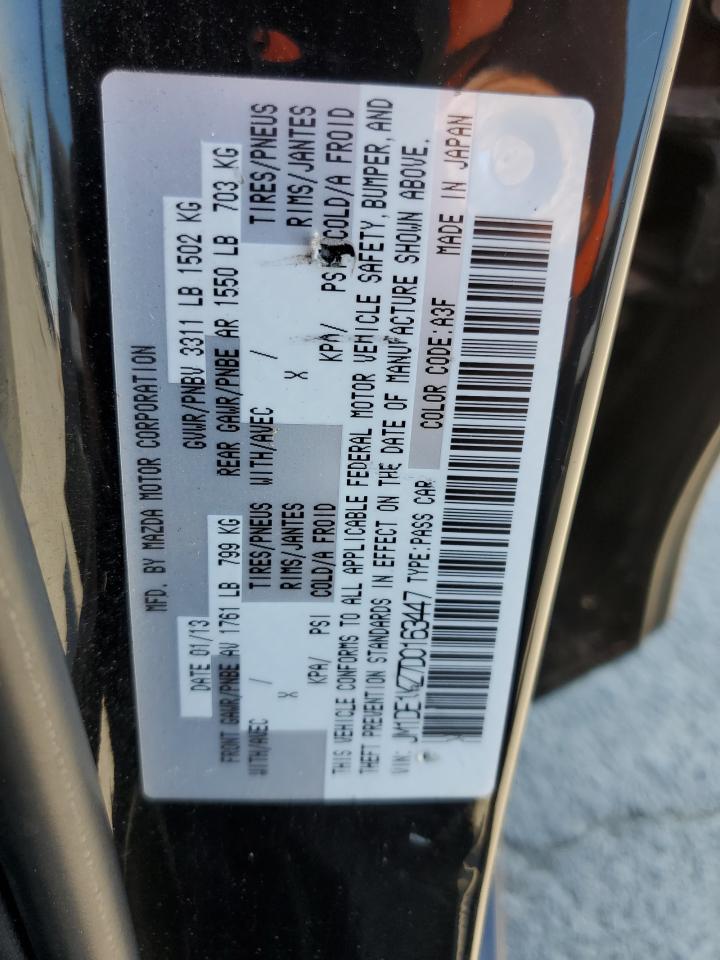 2013 Mazda Mazda2 VIN: JM1DE1KZ7D0163447 Lot: 65195855