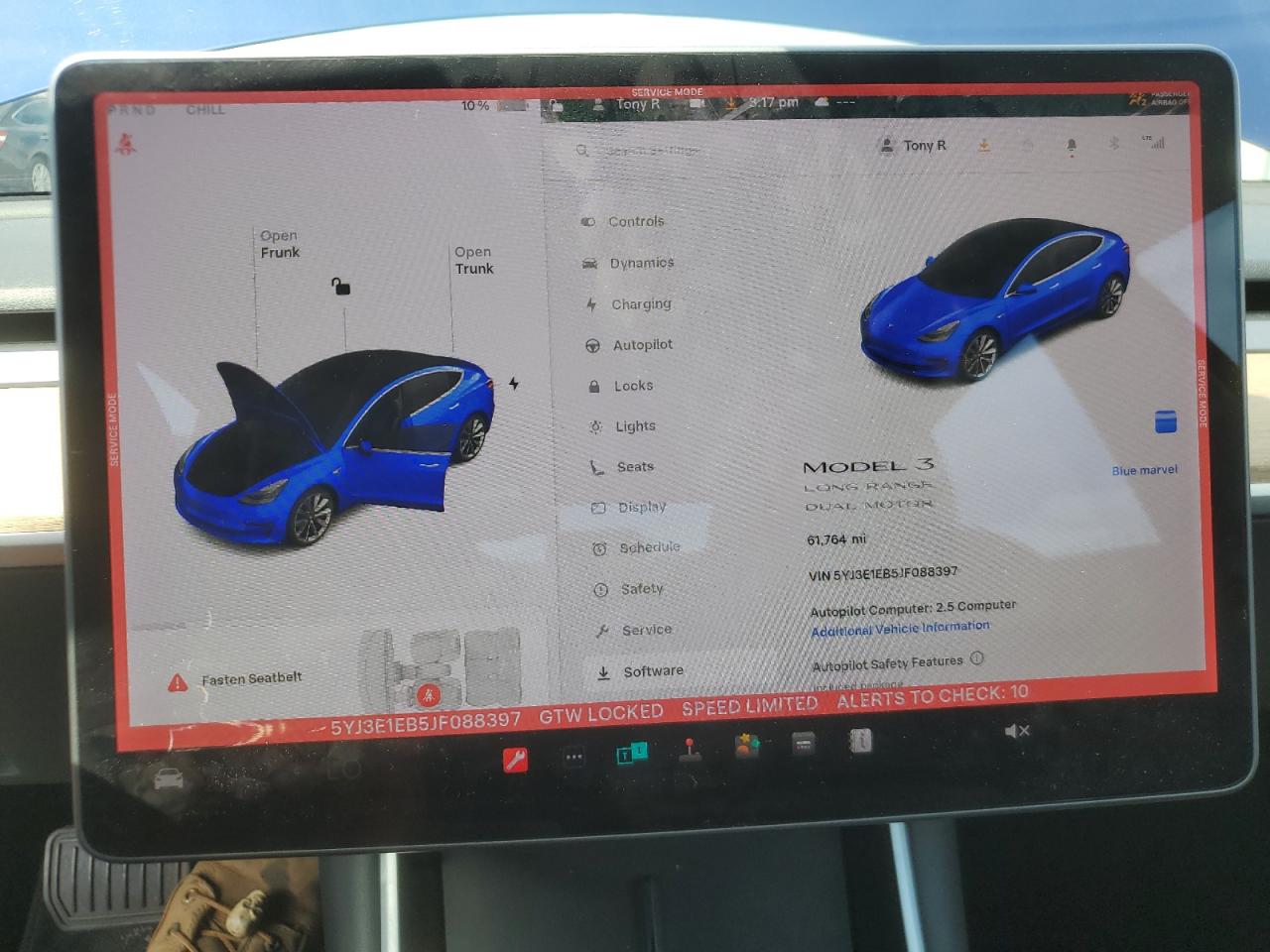 2018 Tesla Model 3 VIN: 5YJ3E1EB5JF088397 Lot: 62948845