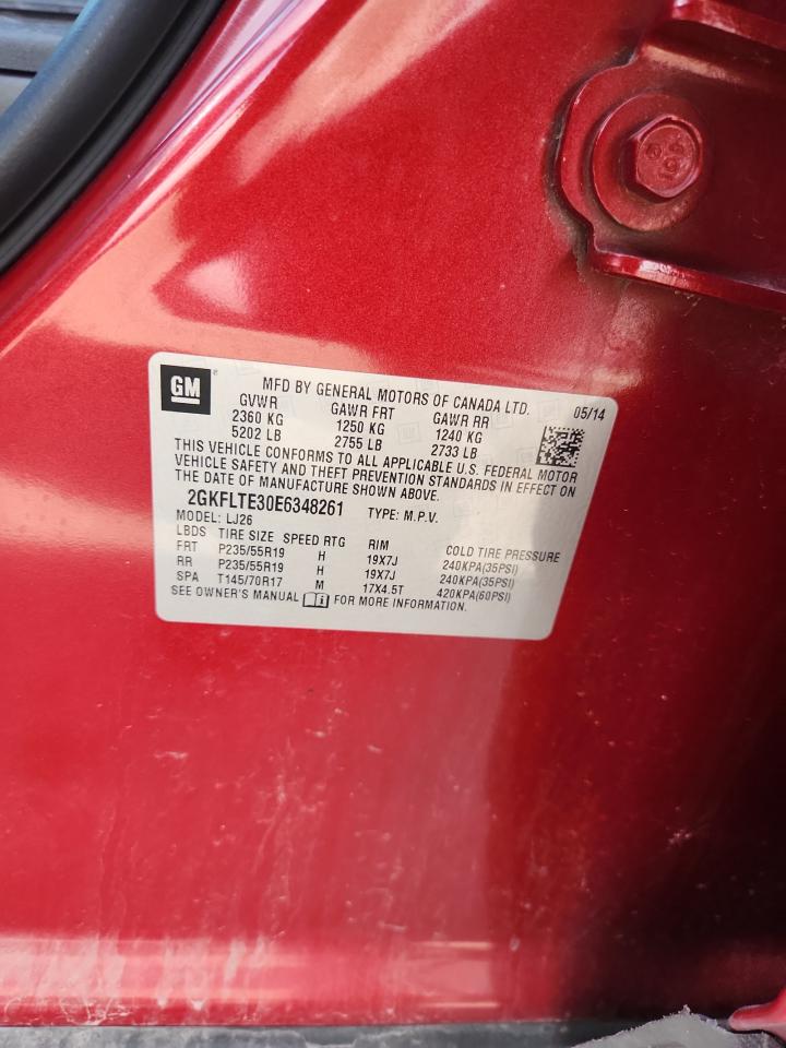 2014 GMC Terrain Slt VIN: 2GKFLTE30E6348261 Lot: 65038145