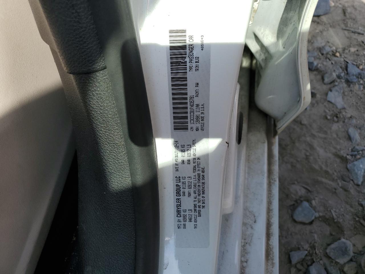 2015 Chrysler 200 C VIN: 1C3CCCCB1FN655781 Lot: 66872435