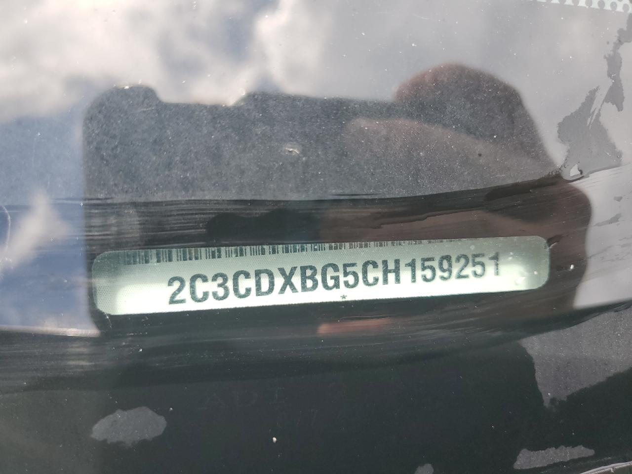 2012 Dodge Charger Se VIN: 2C3CDXBG5CH159251 Lot: 65069915