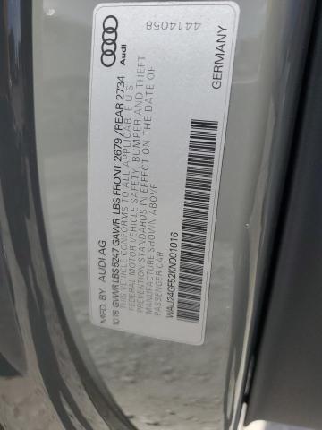 2019 AUDI S5 PRESTIGE  