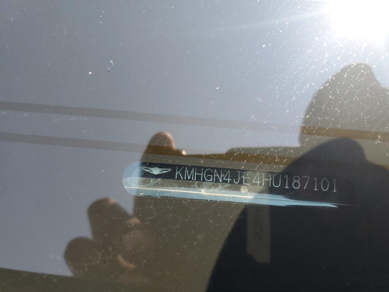 2017 Genesis G80 Base VIN: KMHGN4JE4HU187101 Lot: 63847385