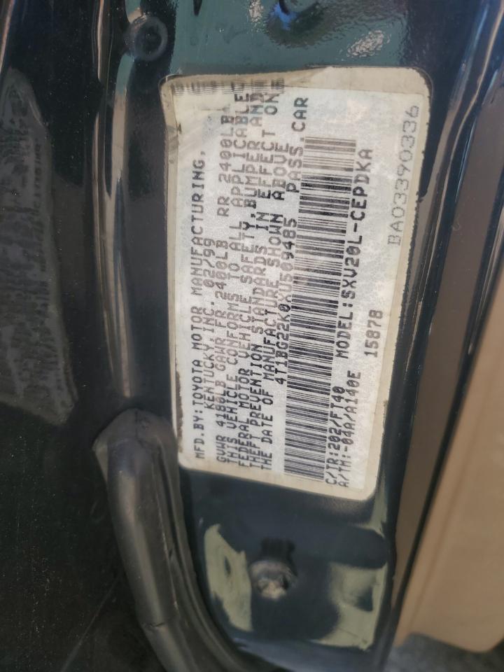 1999 Toyota Camry Ce VIN: 4T1BG22K0XU509485 Lot: 64035875