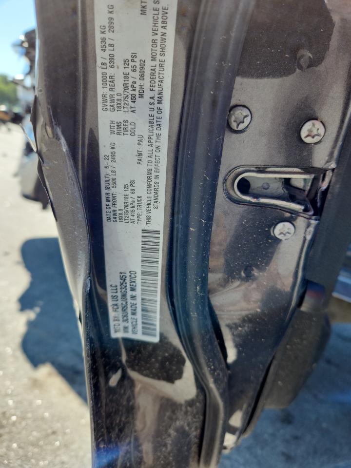 2022 Ram 2500 Tradesman VIN: 3C6UR5CJ8NG325451 Lot: 65700155