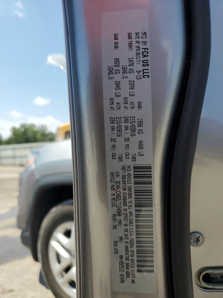 2020 Jeep Compass Sport VIN: 3C4NJCAB2LT124900 Lot: 66677685