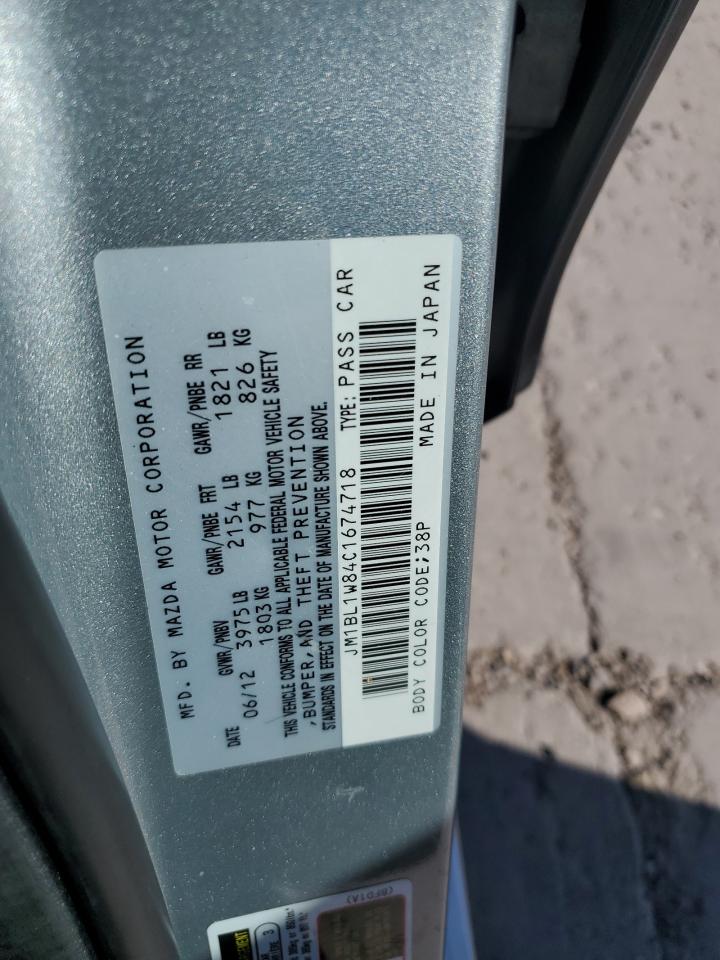 2012 Mazda 3 I VIN: JM1BL1W84C1674718 Lot: 63527705