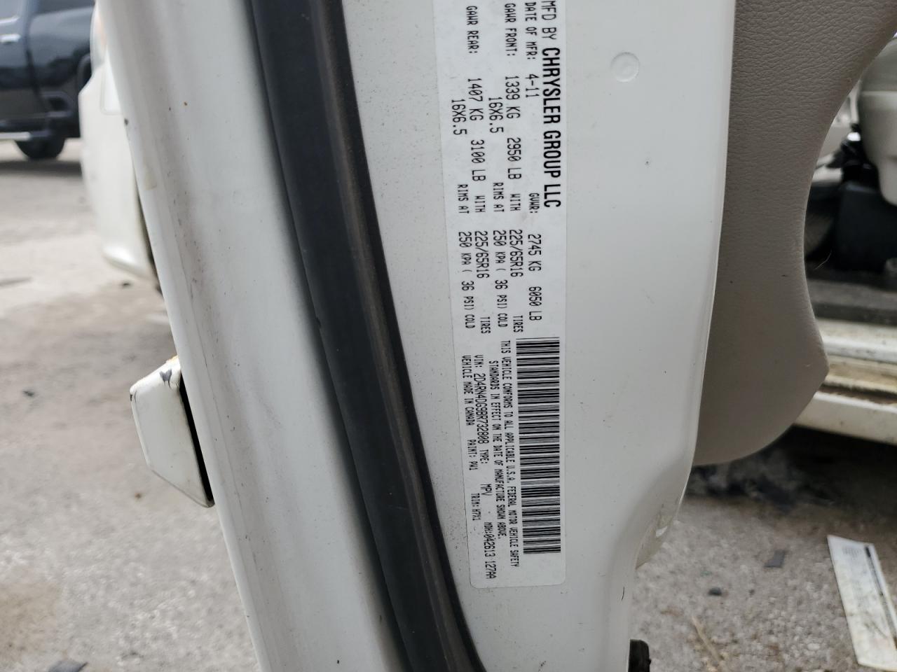 2011 Dodge Grand Caravan Express VIN: 2D4RN4DG9BR732808 Lot: 65322645
